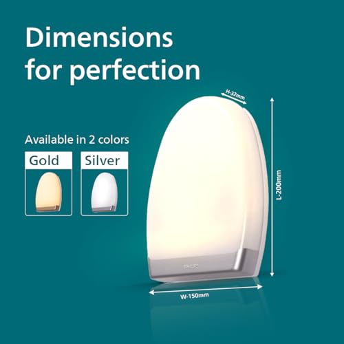 Image of Philips 12W 3 Colours in 1 Decorative Wall Light | Dawn Silver Scene Switch Wall Light for Decoration | Colour : Tunable White, Pack of 1
