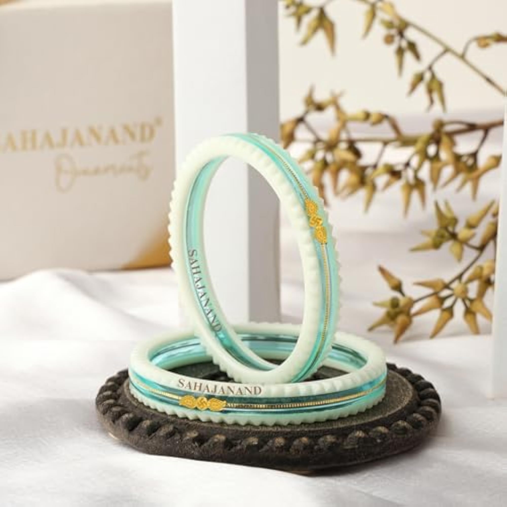 Women's 22K Gold Oceanic Elegance Bangles