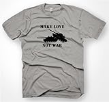 MAKE LOVE NOT WAR S-XXL SHIRT FUN NEU TANK PANZER