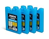 Igloo Small Maxcold 4 Pack Ice Block, Reusable Ice Packs for Coolers, Freezer Pack, Cold Packs for Coolers, Long Lasting Ice Blocks