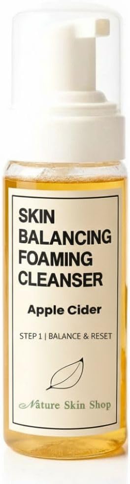 Nature Skin Shop Apple Cider Vinegar Foaming Face Wash Cleanser 8 oz