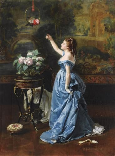 Peinture Poster Affiche Décorative Graffiti Art Mural Femme Auguste Toulmouche Maison 60x90