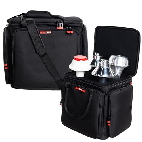 Gator Cases Large Modular Mute Bag for Low Brass Players Designed to Carry Four (4) Mutes and Accessories; (GBNO-MUTEBAG-L)