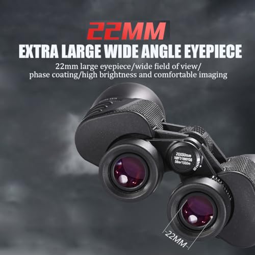 Binoculares Profesionales 20x50 para Adultos Caza y Observación miniatura 3