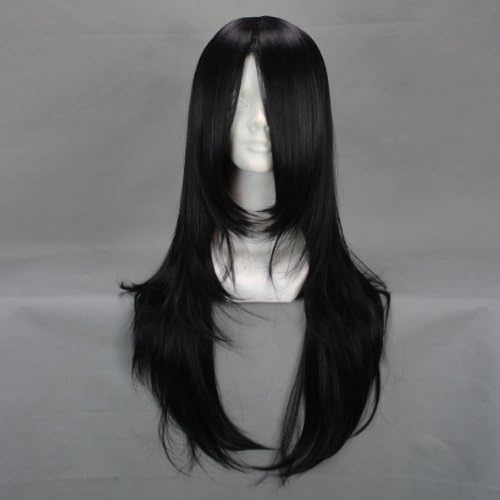 26" Black Straight Cosplay Wig -- Kuchiki Byakuya / Kunieda Aoi / Hyuuga Neji