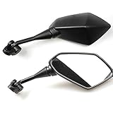 Artikel Gewicht: 0.352kg Fucaiqian CCH-HS Mirrors, 2 Stück Motorrad-Spiegel Moto Seitenrückspiegel for Suzuki GSXR GSXR 600 750 1000 K1 K2 K3 K4 K5 K6 K7 K8 GSX Bandit 1200 (Color : Black)