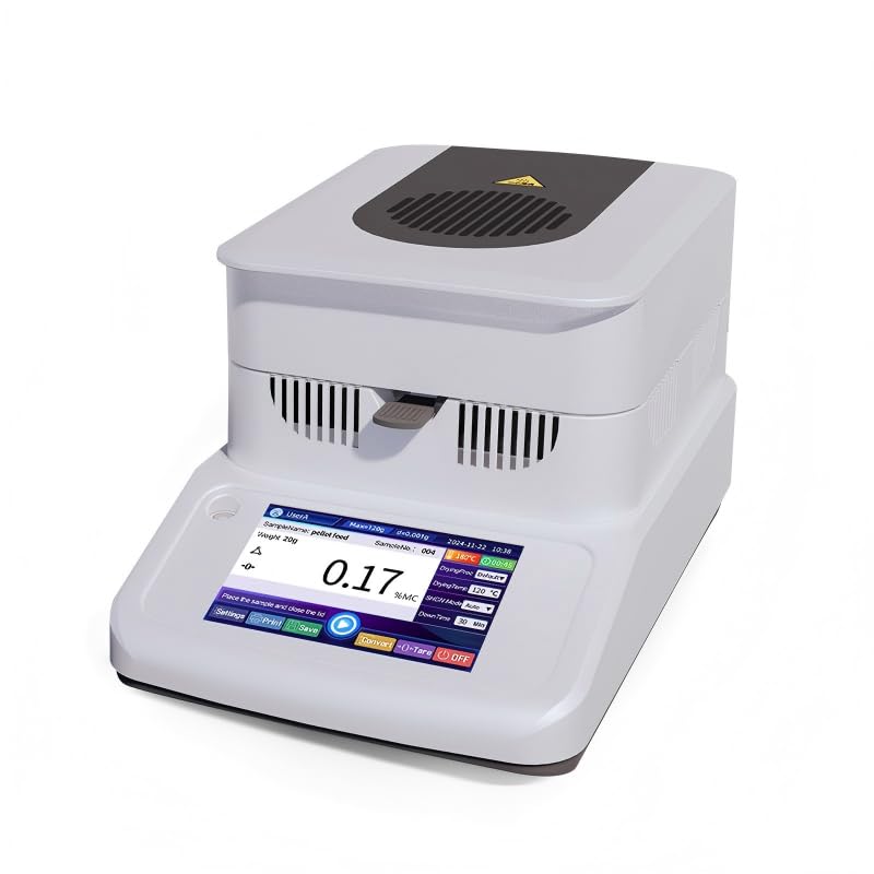 High Accuracy Halogen Moisture Meter Series Digital Moisture Analyzer Fast Heating Moisture Tester for Food Grain Plastic Chemical Testing
