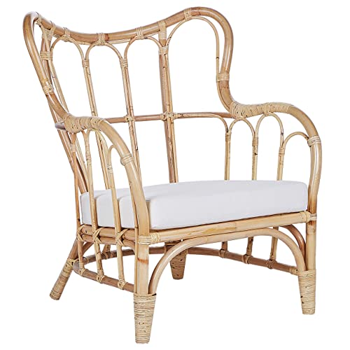 Set Divani Da Giardino Beige Rattan Naturale 2 Tavoli 2 Poltrone Divano Cuscini Per Interni Esterni Boho - 9