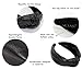 YETASI Warm Stylish Black Leather Headbands for Women, Wearable All Day. Trendy Head bands for Women's Hair Knotted Headband for Women is a Top Knot Womens Fashion Designer for Girls