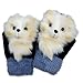 Moufles d'hiver pour enfants Gants de ski : Cartoon Animal Gants pour enfants épais Doublure en peluche Gants d'hiver chauds coupe-vent Gants d'hiver Garçons Filles chauffe-mains Cadeau