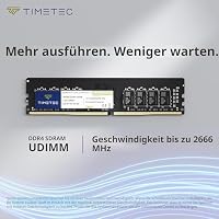 Timetec 16 GB DDR4 2666 MHz (PC4-2666V) PC4-21300 UDIMM Desktop-RAM – Non-ECC Unbuffered, 288 Pin, 1,2 V, CL19 DIMM-Speichermodul – Ansicht 2