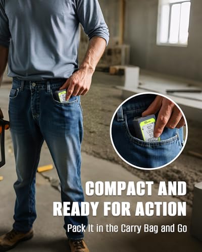 Laser Measure, Inkerma Laser Measurement Tool, 328Ft/100M Laser Distance Meter with Angle Sensor, Ft/in/M Multiple Units, Length/Area/Volume/Pythagorean Mode,Battery Included