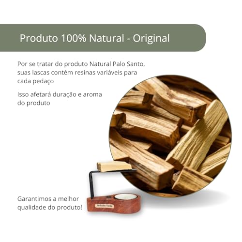 Kit Presente Zen Incensário Palo Santo Porta Incenso Flor de Lotus Purificador energético