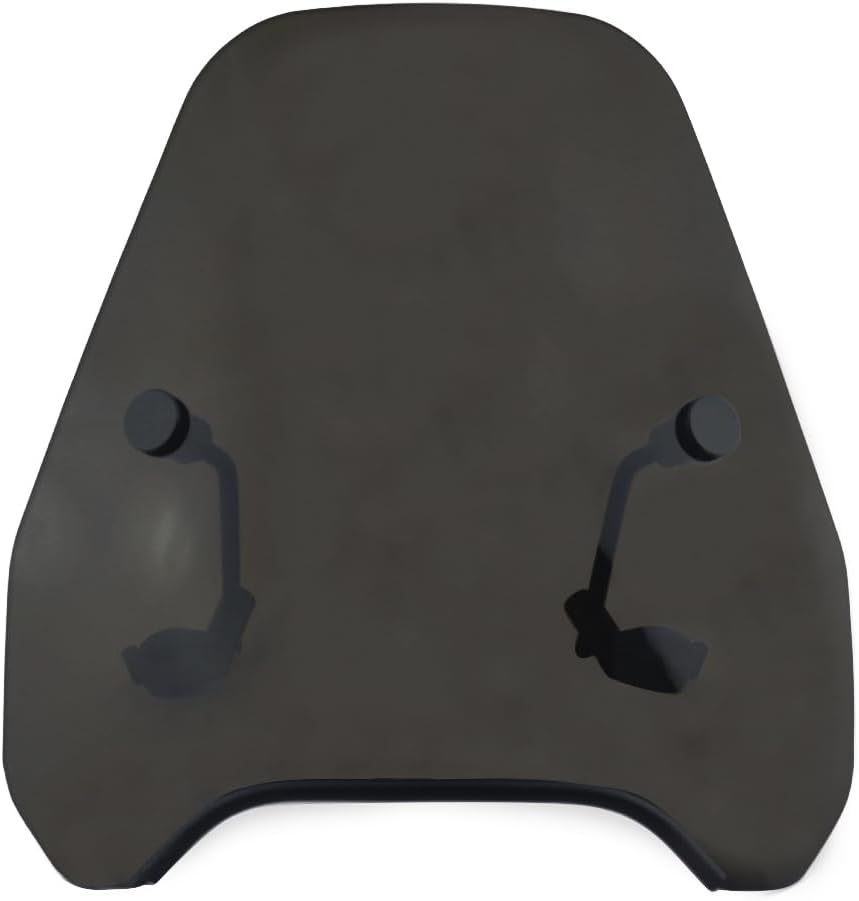 Motorcycle Windshield Windscreen 7/8" or 1" Handlebars Adjustment Holder Mount Compatible 15" Height Smoke Compatible With Harley Davidson Sportster Dyna Glide Softail 15" Smoke