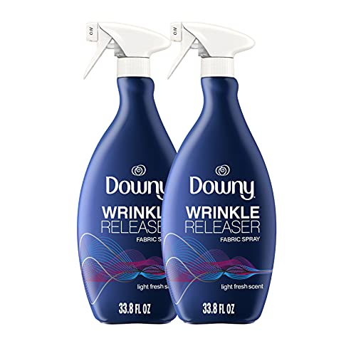 Downy Wrinkle Releaser Fabric Spray, Light Fresh Scent,33.8 Fl Oz (Pack of 2) #1