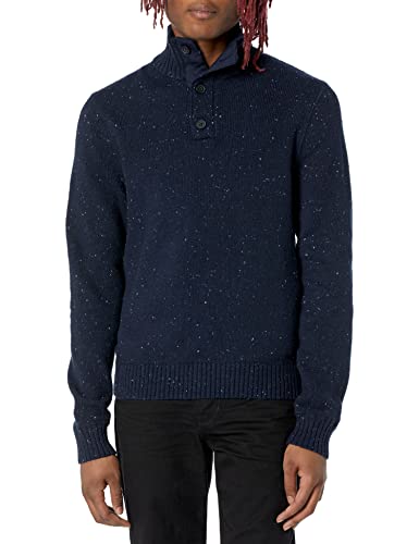 Lucky Brand Mock Neck Tweed Sweater