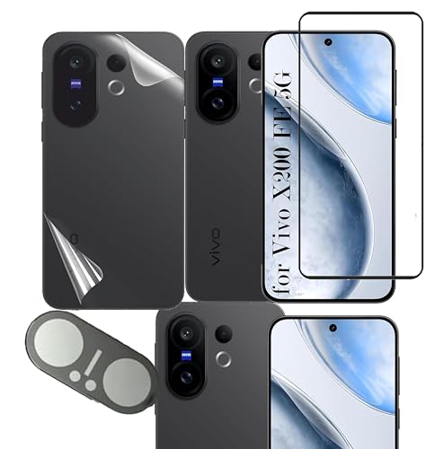 Image of Tempered Glass Screen Protector Compatible for VIVO X200 FE 5G | Front And Back Screen Guard With camera lens protector (X200 FE 5G, Combo)