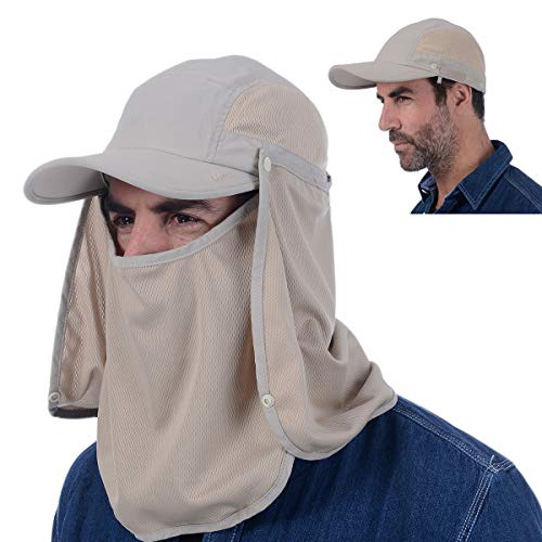 Sun Cap USHAKE Fishing Hat UPF 50 UV Protection Outdoor Hiking Jungle Mountain