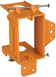 Union GBRSC100A Single-Gang Low-Voltage Bracket, Orange, Pack of 1