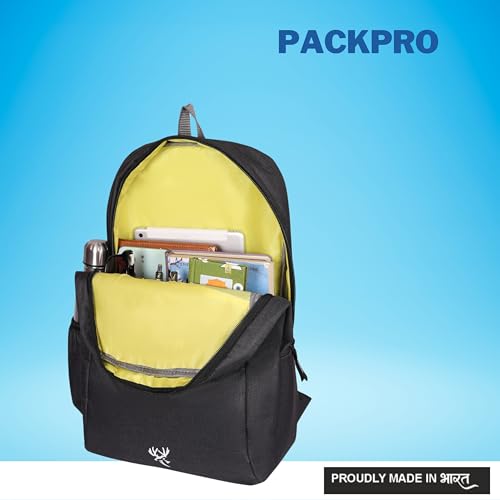 Image of SPENZ BAGS Laptop Backpack -Breathable Shoulder Straps, Mesh Side Pocket, Waterproof, Front Zipped Pocket, Padded Laptop Compartment, Backpacks