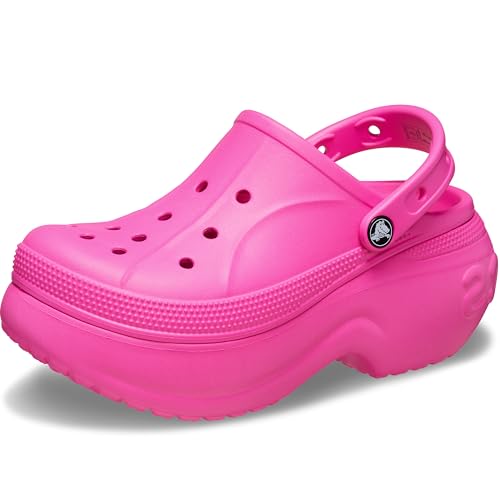 Crocs Unisex-Adult Bella Platform Clogs, Electric Pink, 6 Men/8 Women