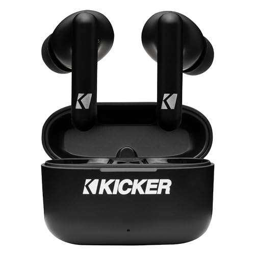 KICKER TWS2 True Wireless Earbuds, Bluetooth Earbuds with...