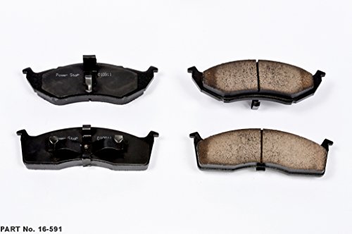 Image of PowerStop Front Brake Pads for Chrysler Concorde 1993-97 |Grand Voyager 2000 |Intrepid 1993-96 |LHS 1994-97 |LHS 1999-01 |Chrysler New Yorker 1994-96 - Z16 Ceramic Brake Pads Replacement, 16-591
