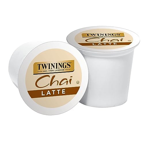Miniatura 4 de Twinings, Chai Latte - Té chai con leche en cápsulas K-Cup para Keurig, té cremoso, ligeramente dulce, con cafeína, 12 unidades (paquete de 6)