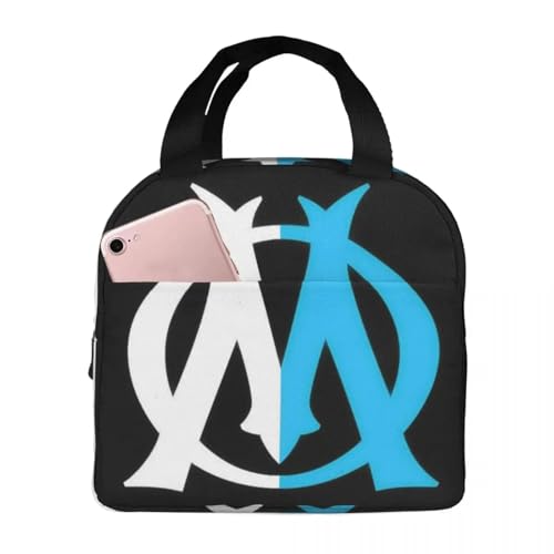 ZGHQHCDRH Bolsa de Almuerzo aislada C'est Rapper Logo OM JUL para niños Nevera Escolar térmica Caja de Comida Tote Cajas de Almuerzo portátiles Contenedor