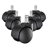 Photo Gallery yiovvom ruote di ricambio per sedia da ufficio (set di 5) per pavimenti in legno duro e moquette, supporto resistente fino a 750 bls, 5,1 cm, dimensioni standard universali (nero) Photo Gallery yiovvom ruote di ricambio per sedia da ufficio (set di 5) per pavimenti in legno duro e moquette, supporto resistente fino a 750 bls, 5,1 cm, dimensioni standard universali (nero)