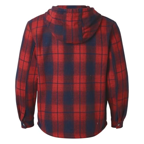 Men Winter Jacket Thicken Big and Tall Plush Zip Up Sherpa Warm Long Sleeve Hunting Fleece Lined Vintage Outerwear2