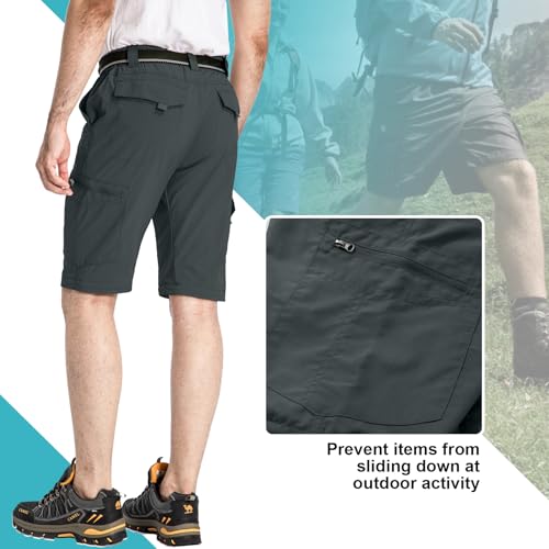 Mens Hiking Pants Convertible Lightweight Quick Dry Zip Off Fishing Safari Camping Travel boy Scout Pants4