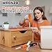 Wrenzo 22 Piece Claw Hammer, Small Hammer, Screwdriver Set, Tools Set, Tool Kit with Anti-Slip Handle for Women DIY Craft Industry, Indoor Outdoor Using, Orange