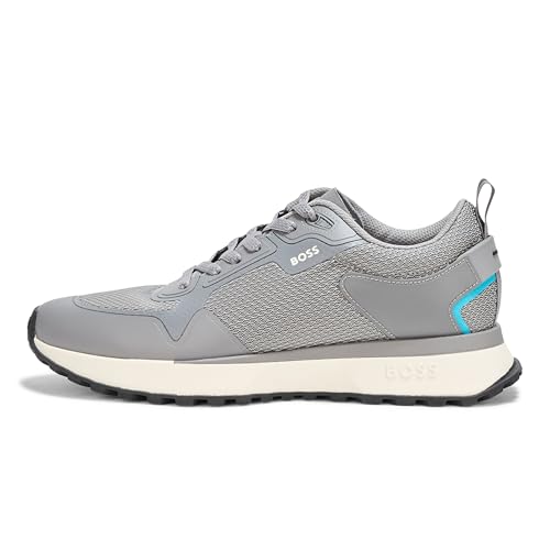 Image of BOSS Men's Big Logo Mesh Mix Lace Up Sneaker