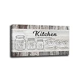 Shang Pin Kitchen Wall Art Home Decor Sign,Canvas Print Modern Dining Room Wall Art,Rustic Farmhouse