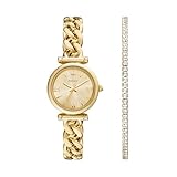 28-mm-Gehäuse, Mineralglas, 3-Zeiger-Quarzwerk mit analoger Anzeige, 12-mm-Bandbreite.