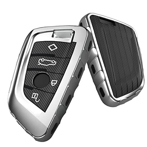Gleamydot Coque Clé Compatible avec Etui Clef BMW x1 x3 x5 1er 3er 4er 5er F15 F20 F31 F40 F48 G20 G30 G3 Clé de Voiture Accessoires Cover