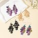 COLIGREE 4 Pairs Layered Dangle Flower Earrings Hollow Floral Filigree Earring Lightweight Women Fashion Jewelry Bohemian Stylish Accessories (Flower Petals)