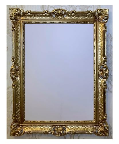 Generisch Cadre photo baroque - 50 x 70 cm - Antique - 70 x 90 cm - Pour peinture, mariage, panneau publicitaire, doré