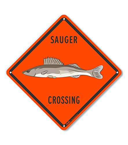 Panneau en aluminium Sauger Crossing orange antirouille et haute visibilité