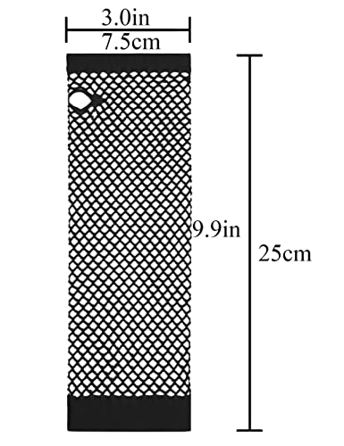 image for Lastclream 80s Fishnet Sleeves for Women Cosplay Costume Party Accesso