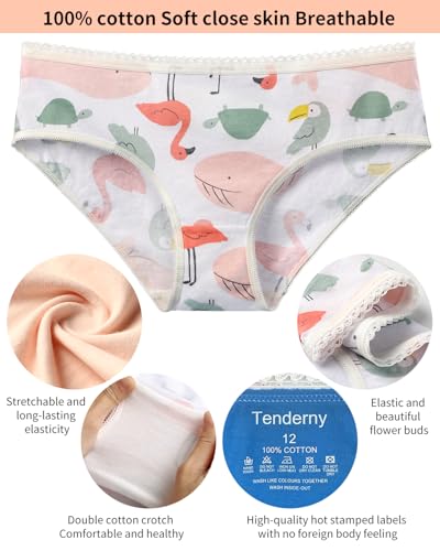 Teen Little Girls' Soft Cotton Underwear Toddler Undies Kids Panties,Breathable Panties Baby Soft Comfort Briefs2