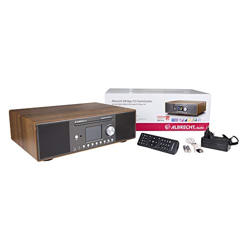 Albrecht DR 890 CD, 27389.02, Kompaktanlage - Internetradio, Digitalradio, WLAN, DAB+, UKW mit RDS, Bluetooth, AUX, CD Player, USB, Farbdisplay, 2 x 15 W RMS, Farbe: Walnuss – Bild 7