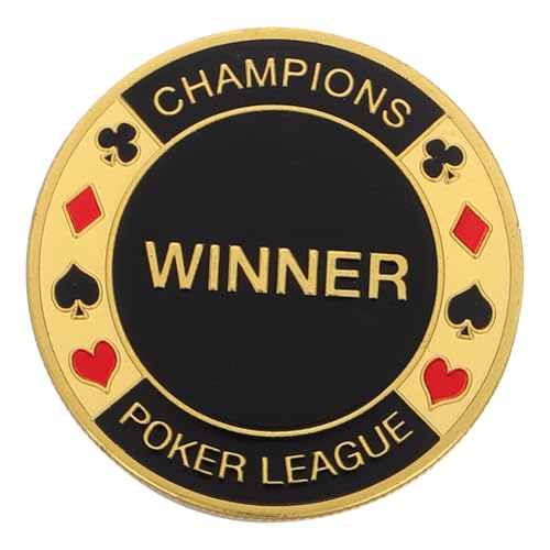 KOMBIUDA Crafted Poker Card Press Poker Chip Holder Accessories Hold'em Souvenir