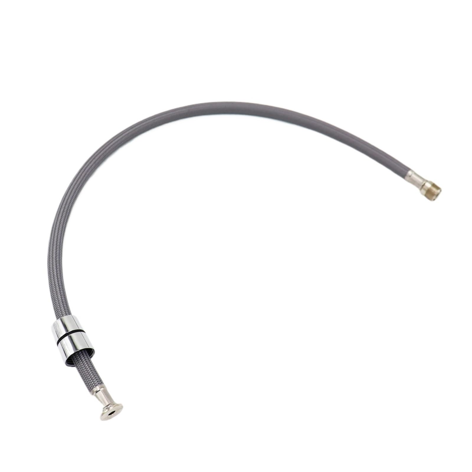 Sparklwleaf 60Cm Gray Faucet Pull Out Hose 50/60/150Cm F1/2 M15*1 Pull Out Faucet Hose Nylon Braided Flexible Water For Kitchen Plumbing Spinning Tube(60Cm Gray)