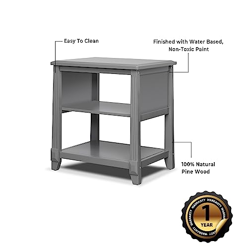 Image of Sorelle Furniture Berkley Baby Dresser - Dresser for Nursery, Kids Bedroom Furniture, Dresser Drawers, Nightstand for Child's Room with Drawers, Nursery Furniture for Infant-Weathered Gray