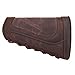 WAYNE'S DOG Canvas Leather Recoil Reducing Pad Stock Extension Cover Buttstock Cheek Rest with Rifle Shell Holder (No Shell Slots(Ambidextrous), Coffee)