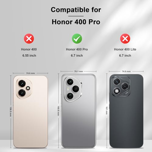 Image of Jasonyu Cover for Honor 400 Pro Flip PU Leather Case, Book Wallet Cover, Stand Function, Magnetic, Card Slots, TPU Bumper Case (Black)