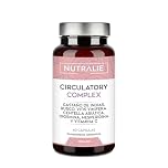 Circulación Complex 1330mg - Diosmina Hesperidina Vid Roja - Circulación Piernas Pesadas - Castaño Indias Centella Asiática Rusco Vitamina C - 60 Cápsulas Nutralie