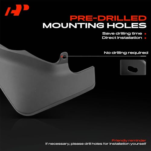 Image of A-Premium Mud Flaps Compatible with Toyota RAV4 Sport Utility 1996 1997 1998 1999 2000, No Drilling Required Mud Guards with Hardware Accessories, Set of 4 Front and Rear